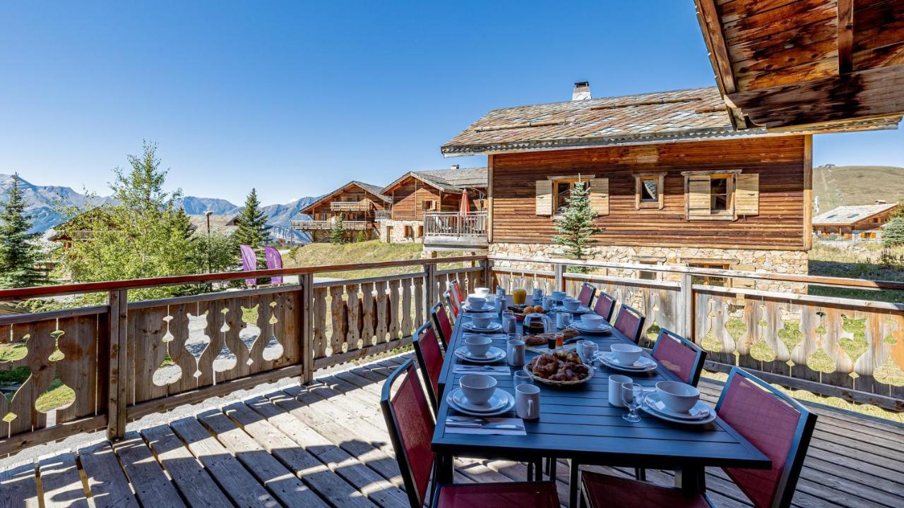 Madame Vacances Les Chalets De L'Altiport Alpe d'Huez Exteriér fotografie